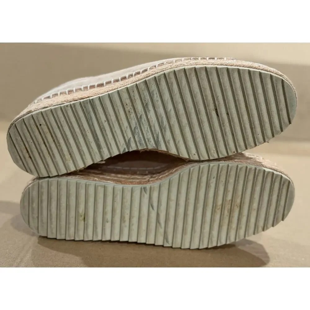 Joie Dabna Suede Platform Espadrille Wedge Sneaker Womens EU 39 US 9 Blush Pink